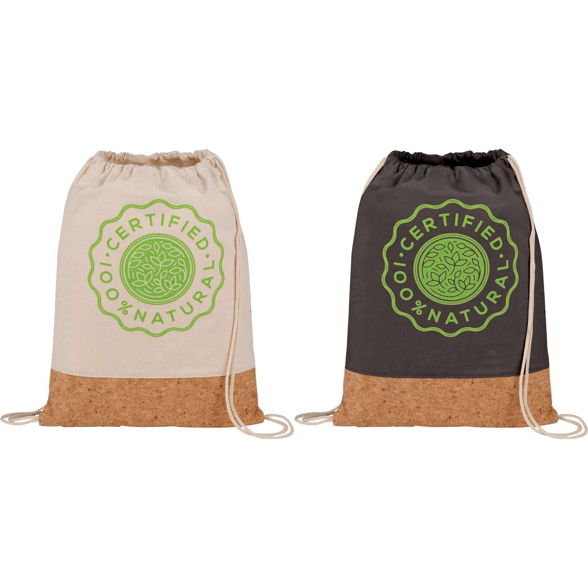 Cotton and Cork Drawstring Bag custom branded-31