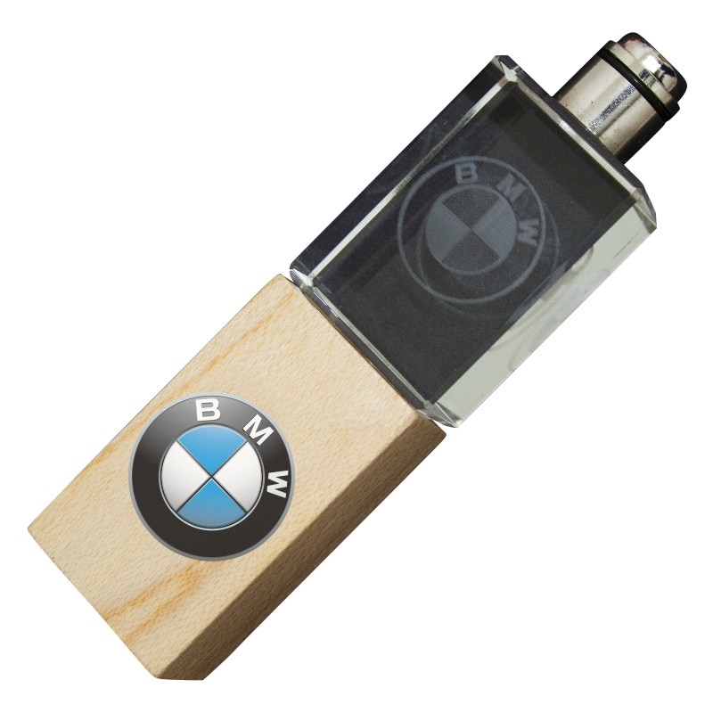 Wood 3D Engraved Glass USB custom branded-30