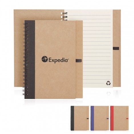 Eco Notebook Recycled Paper Spiral Bound custom branded-31