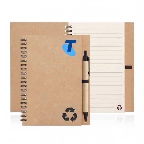 Eco Notebook Recycled Paper Spiral Bound With Z244 custom branded-32