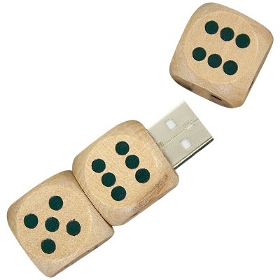 Wood USB Dice Drive custom branded-30