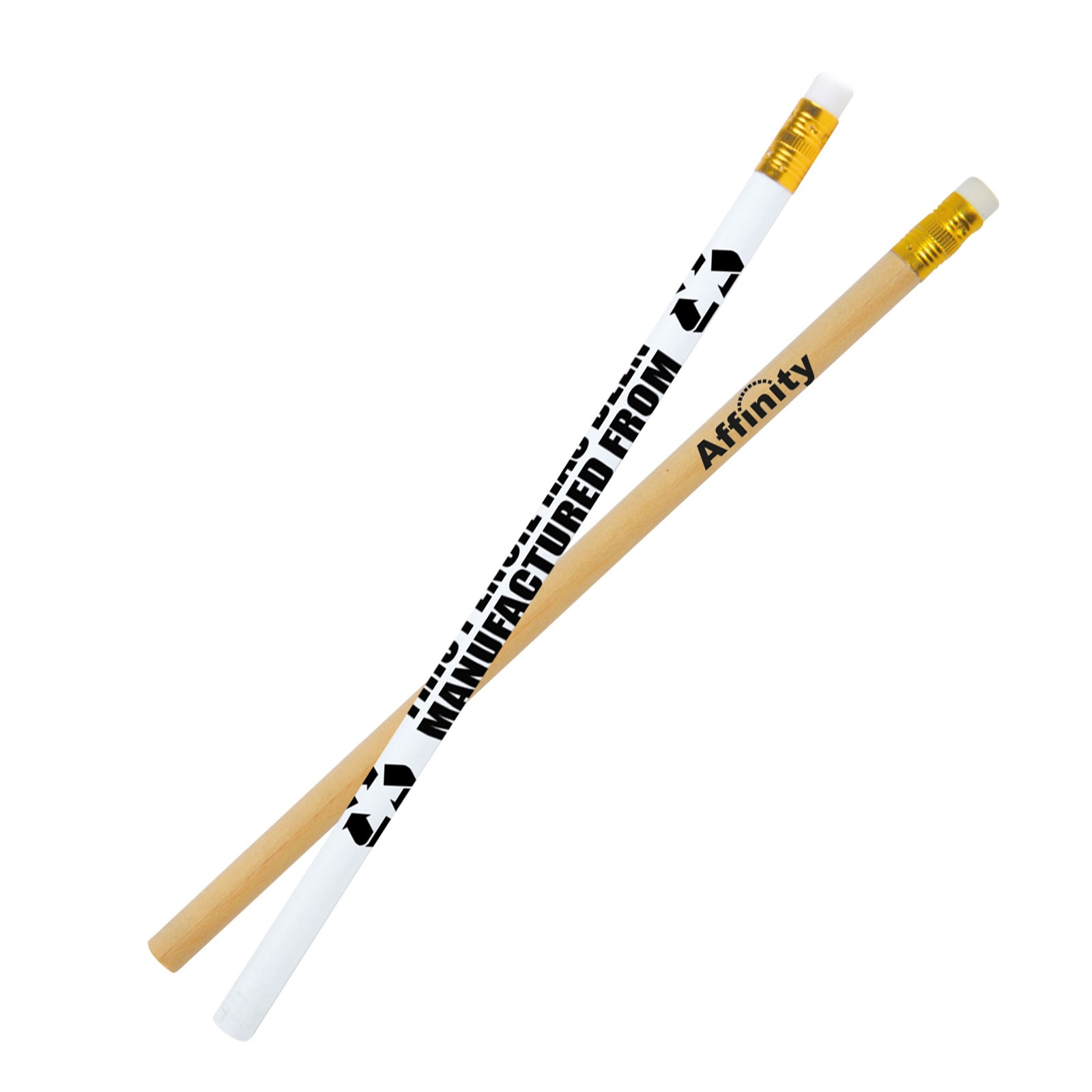 Rubber Tipped Newspaper Pencil custom branded-30