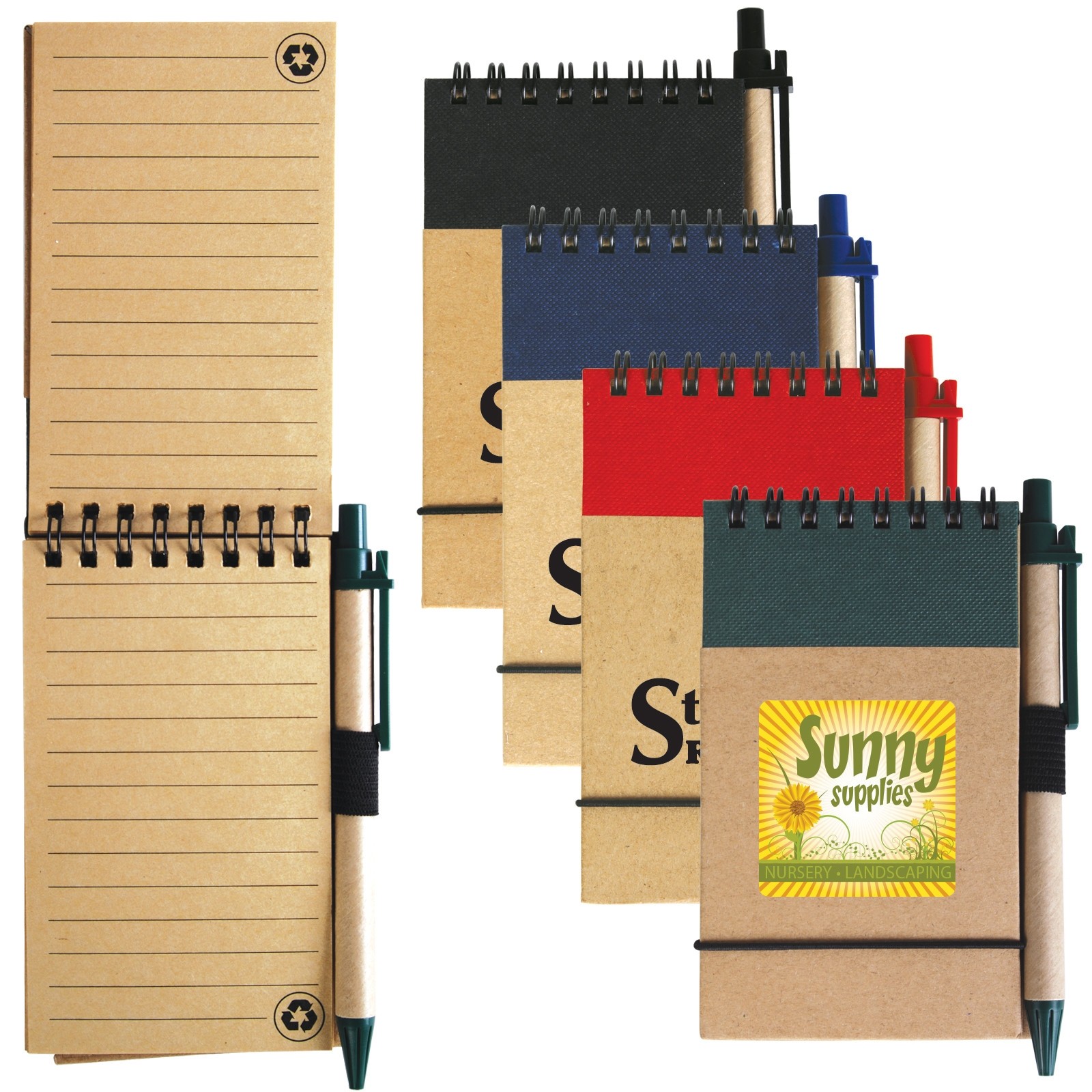 Tradie Cardboard Notebook with Pen custom branded-30