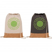 Cotton and Cork Drawstring Bag custom branded-21