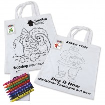 Colouring in Short Handle Bag with Crayons custom branded-20
