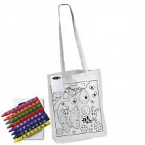 Colouring in Long Handle Bag with Crayons custom branded-20