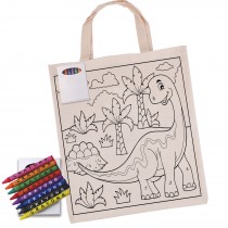 Colouring in Calico Bag with Crayons custom branded-20