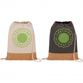 Cotton & Cork Drawstring Bag