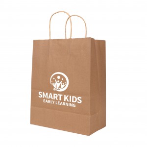 Twisted Handle Kraft Paper Bag (260x330x120mm) custom branded-22