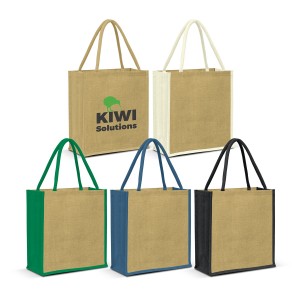 The Lanza Jute Tote Bag custom branded-20
