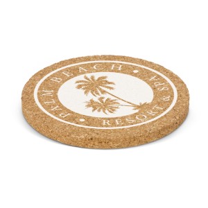 Oakridge Cork Coaster Round custom branded-20