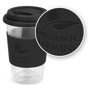 Aztec Double Wall Glass Cup custom branded-21