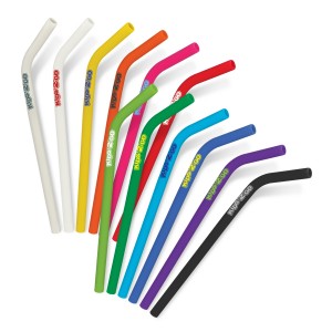 Branded Silicone Straws custom branded-20