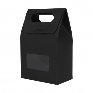 Die cut Handle Bag with Window(100x160x60mm) custom branded-22