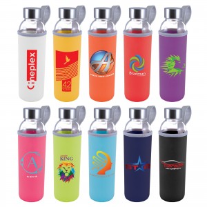 Glass Bottle with Neoprene Sleeve custom branded-20