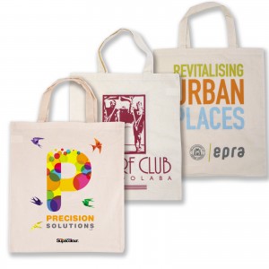 Calico Short Handle Tote Bag custom branded-20