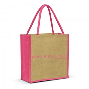 The Monza Jute Tote Bag custom branded-21