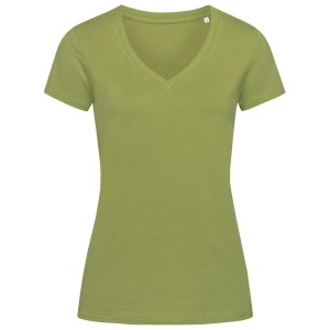 ST9310 Womens Janet Organic V-neck custom branded-21