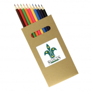 10 Pk Natural Wood Colouring Pencil custom branded-21